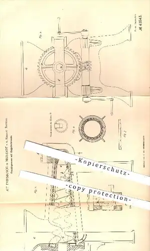 original Patent - A. Eversbusch , Neustadt / Haardt , 1887 , Fruchtpresse mit Kegelschraube , Presse , Pressen , Früchte