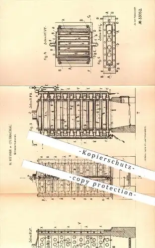 original Patent - H. Rittner in Ottmachau , 1885 , Gliederkessel , Kessel , Dampfkessel , Dampf , Röhrenkessel !!!