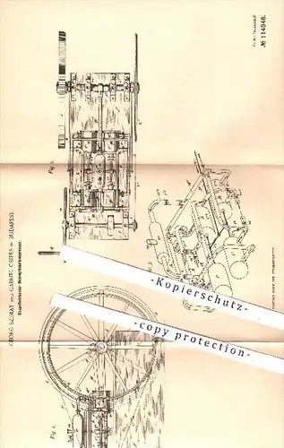 original Patent - Georg Szimay , Gabriel Csipes , Budapest , 1898 , Mehrzylinderkompressor , Kompressor , Kompressoren !