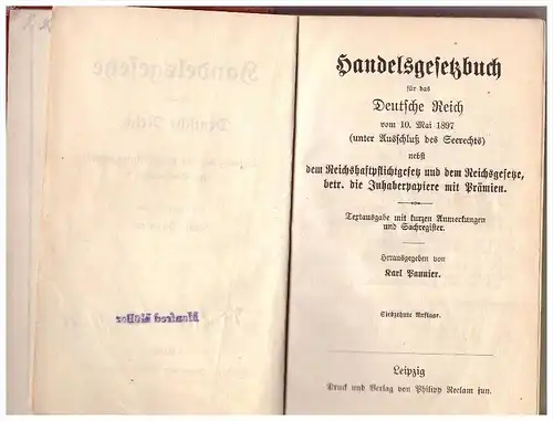 Wechselordnung , Scheck- und Wechselstempelgesetz , 1914 , Karl Pannier , 142 Seiten, Wechsel , Post , Sparkasse , Bank