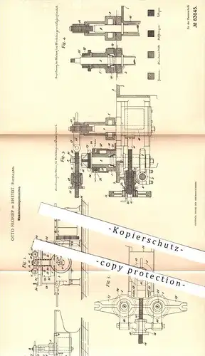 original Patent - Otto Froriep in Rheydt , 1894 , Winkeleisenbiegemaschine , Metall , Metallbearbeitung , Eisen !!!