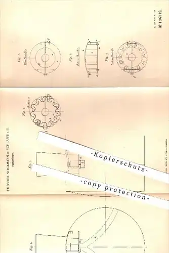 original Patent - Theodor Steckmann in Schlawe , 1898 , Funkenfänger , Feuerung , Heizung , Ofen , Öfen , Schornstein !