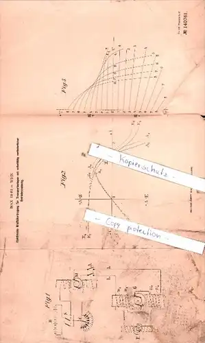 Original Patent  - Max Deri in Wien , 1902 , Elektrische Kraftübertragung für Transportanlagen !!!