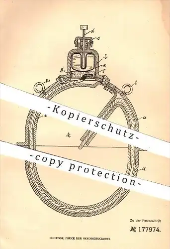 original Patent - M. Kolck , Köln - Nippes , 1906 , Unterwassermine , Mine , Minen , U-Boot , Unterwasserboot , Schiffe