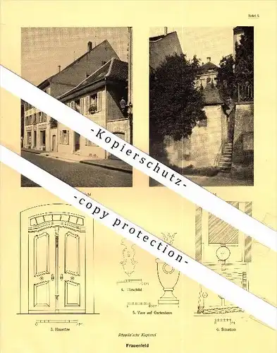 Photographien / Ansichten , 1928 , Frauenfeld , Kanzlei , Kaplanei , Prospekt , Architektur , Fotos !!!