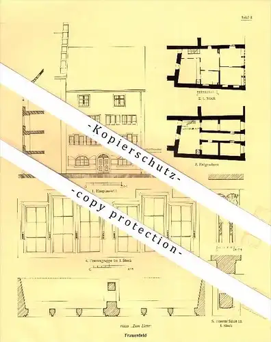 Photographien / Ansichten , 1928 , Frauenfeld , Haus "zum Licht" , Kaplanei , Prospekt , Architektur , Fotos !!!