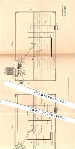 original Patent - E. Zickendraht , Gustav Hinrichs , Frankfurt / Main , 1905 , Heberspülvorrichtung , Spülung , Spülen