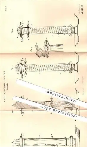 original Patent - F. W. Steinenböhmer in Iserlohn , 1895 , Kerzenhalter , Kerze , Kerzen , Licht , Beleuchtung , Lampen