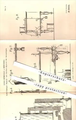 original Patent - Otto Grünhaldt , Heidelberg , 1885 , Regulierung für Heizanlagen , Heizung , Ofen , Öfen , Ofenbauer !