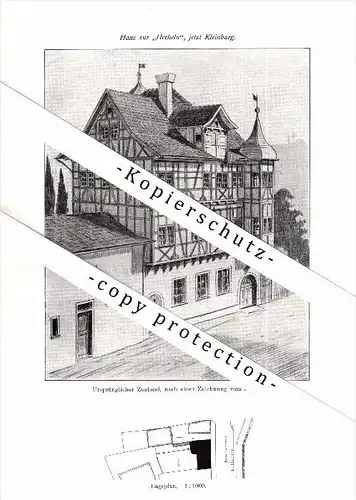 Photographien / Ansichten , 1913 , St. Gallen , Haus zur Hechlen , Kleinburg , Prospekt , Architektur , Fotos !!!