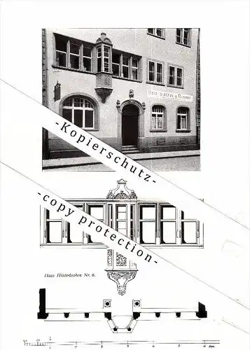 Photographien / Ansichten , 1913 , St. Gallen , Haus Hinterlauben , Prospekt , Architektur , Fotos !!!