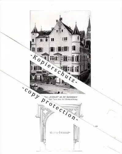 Photographien / Ansichten , 1913 , St. Gallen , Schlössli , Spisergasse , Prospekt , Architektur , Fotos !!!