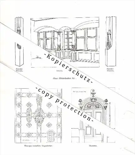 Photographien / Ansichten , 1913 , St. Gallen , Schlössli , Spisergasse , Prospekt , Architektur , Fotos !!!