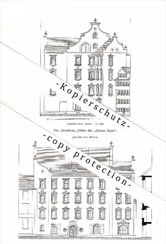 Photographien / Ansichten , 1913 , St. Gallen , Stadthaus , Prospekt , Architektur , Fotos !!!