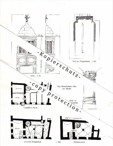 Photographien / Ansichten ,1913 , St. Gallen , Haus zur Flasche , Spisergasse , Bierfalken Prospekt, Architektur , Fotos