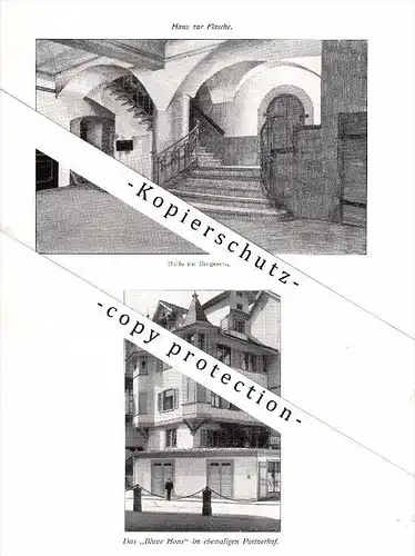 Photographien / Ansichten , 1913 , St. Gallen , Haus zum tiefen Keller , Prospekt , Architektur , Fotos !!