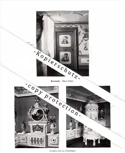 Photographien / Ansichten , 1913 , Rorschach , Haus Imhof , Apotheke , Merkur , Prospekt , Architektur , Fotos !!!