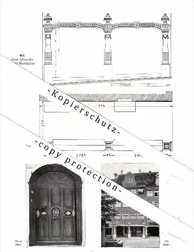 Photographien / Ansichten , 1913 , Wil , Haus zum Binder Klaus , Marktgasse , Prospekt , Architektur , Fotos !!!