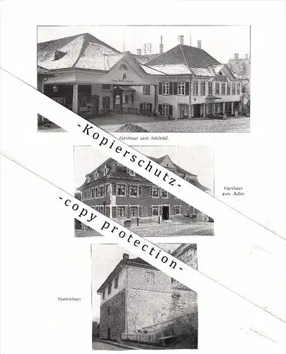 Photographien / Ansichten , 1913 , Wil , Gasthaus , Gericht , Prospekt , Architektur , Fotos !!!