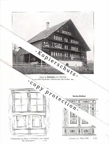 Photographien / Ansichten , 1913 , Hofstetten b. St. Peterzell , Nerslau-Rietbad , Prospekt , Architektur , Fotos !!!