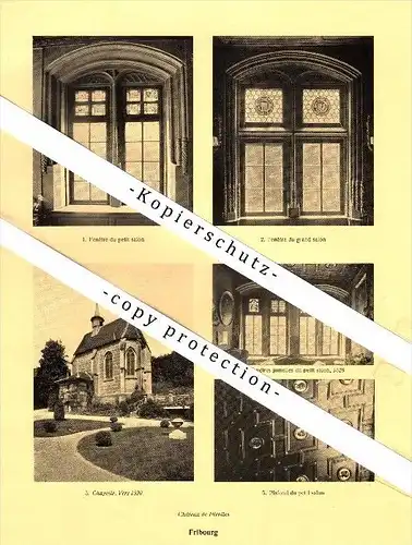 Photographien / Ansichten , 1928 , Fribourg / Freiburg , Prospekt , Architektur , Fotos !!!