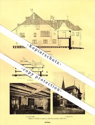 Photographien / Ansichten , 1928 ,  Givisiez , Prospekt , Architektur , Fotos !!!