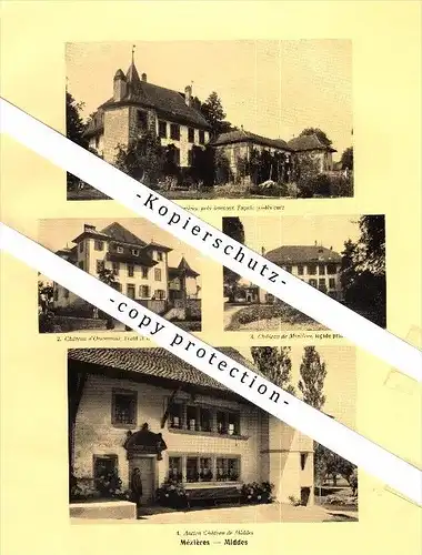 Photographien / Ansichten , 1928 , Torny le Grand , Mezieres , Middes , Bez. Glane , Prospekt , Architektur , Fotos !!!