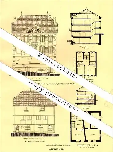 Photographien / Ansichten , 1928 , Estavayer-le-Lac , Bez. Broye , Prospekt , Architektur , Fotos !!!