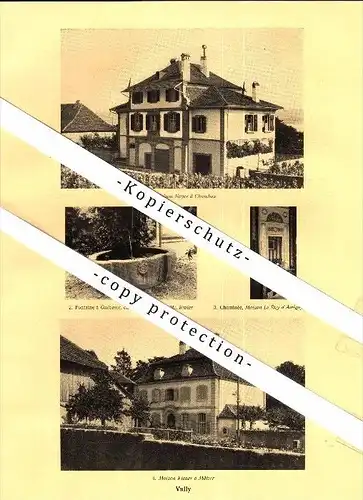 Photographien / Ansichten , 1928 , Haut-Vully , Mur , Prospekt , Architektur , Fotos !!!