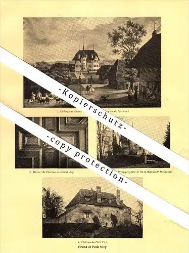 Photographien / Ansichten , 1928 , Grand et Petit Vivy , Prospekt , Architektur , Fotos !!!