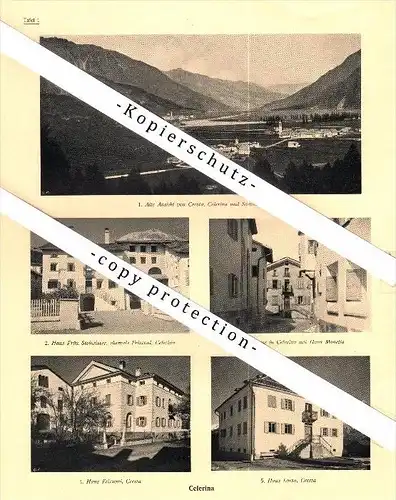 Photographien / Ansichten , 1923 , Celerina / Schlarigna , Sils - Baselgia , Prospekt , Architektur , Fotos !!!