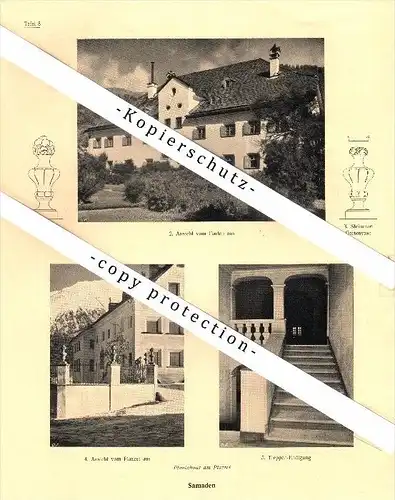 Photographien / Ansichten , 1923 , Bevers / Bever , Samedan / Samaden , Oberengadin , Prospekt , Architektur , Fotos !