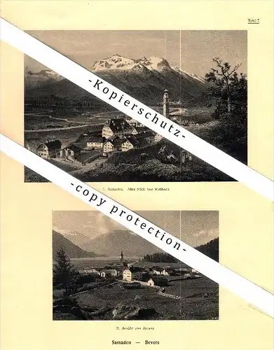 Photographien / Ansichten , 1923 , Bevers / Bever , Samedan / Samaden , Oberengadin , Prospekt , Architektur , Fotos !