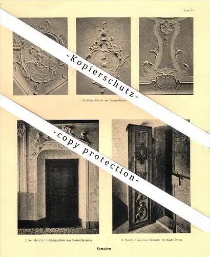 Photographien / Ansichten , 1923 , Samedan / Samaden , Kr. Oberengadin , Prospekt , Architektur , Fotos !!!