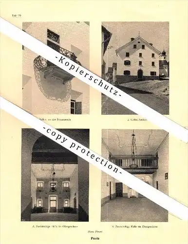 Photographien / Ansichten , 1923 , Ponte / Pontresina  Kr. Oberengadin , Prospekt , Architektur , Fotos !!!
