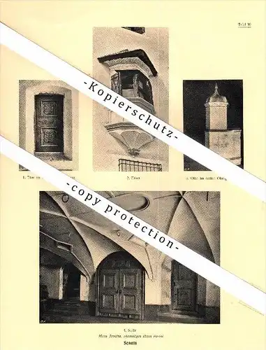 Photographien / Ansichten , 1923 , Scanfs / S-chanf , Kr. Oberengadin , Prospekt , Architektur , Fotos !!!