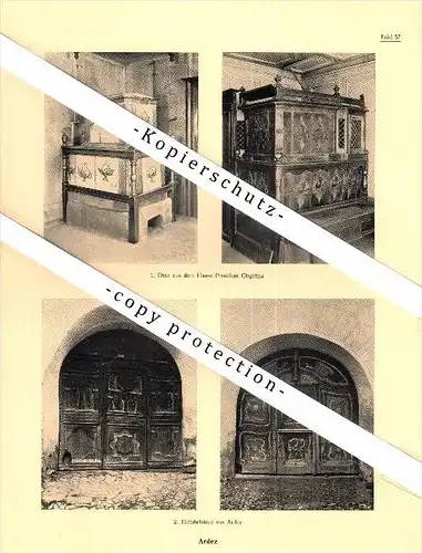 Photographien / Ansichten , 1923 , Ardez und Schuls / Scuol , Prospekt , Architektur , Fotos !!!