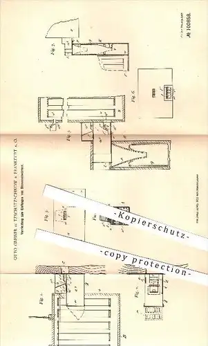 original Patent - O. Greiser , Tzschetzschnow , Frankfurt , 1898 , Bienenschwärme einfangen , Bienen , Landwirtschaft !!