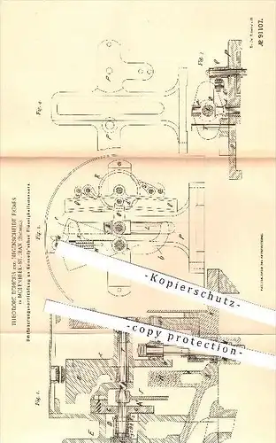 original Patent - Th. Derichs & Hegenscheidt Freres , Molenbeek - St. Jean , Brüssel ,1895, Flüssigkeitsmesser , Kennedy