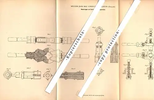 Original Patent - W.J. Mc Cormack in Paignton , 1879 , Tapping attachment !!!