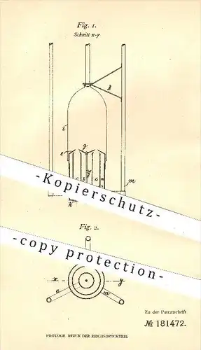original Patent - Cuno Pohlig , Recklinghausen , 1905 , Brenner zur Heizung u. Beleuchtung mit Gas - Sauerstoffgemisch !