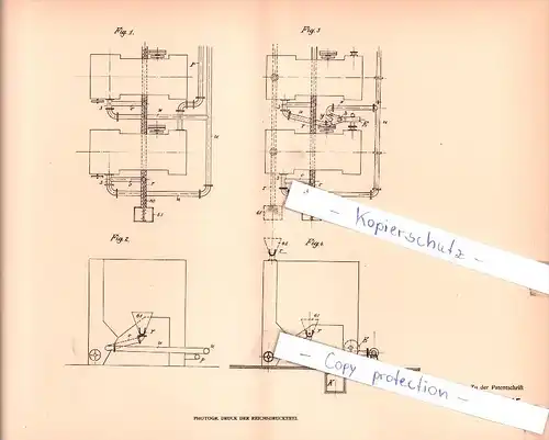 Original Patent -  Leopold Lisse in Burgsteinfurt i. W. , 1905 , Apparat zum Anreichern armer Erze !!!