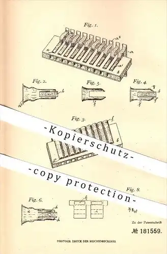 original Patent - Matth. Hohner , Trossingen , 1906, Mundharmonika mit Schutz- u. Schallhülse , Musikinstrumente , Musik