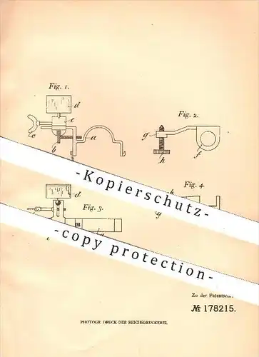 original Patent - Karl Lohse in Torgau , 1905 , Zielkontrolle mit Visier u. Spiegel am Gewehr , Waffen , Gewehre !!!