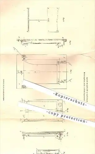 original Patent - Leon de Locht in Lüttich , 1879 , Mikrophon mit schwingender Tafel , Mikrofon , Telefon !!!