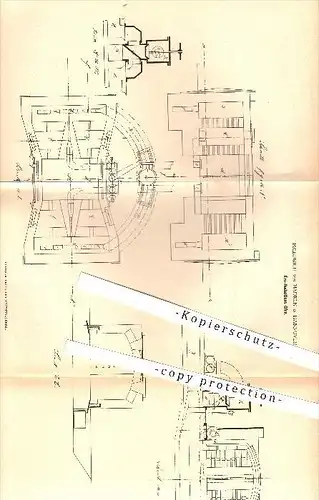 original Patent - Friedrich von Hadeln , Hannover , 1878, Erz - Reduktions - Ofen , Eisen , Eisenerzeugung , Erze , Öfen