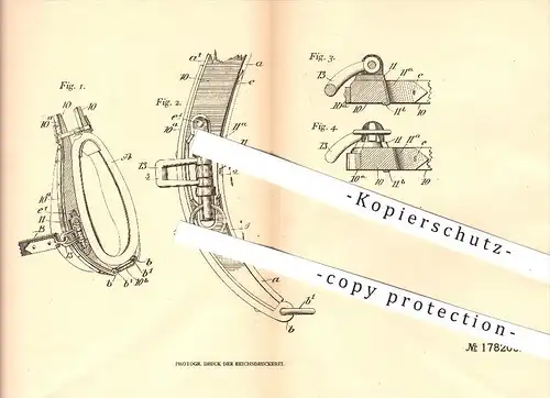original Patent - Garrick B. Hoch in Freeland , Clarence L. Hoover in Drifton , USA , 1905 , Zugstrang - Befestigung