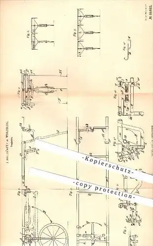 original Patent - J. Helldörfer in Würzburg , 1894 , Tragbahre , Bahre , Krankenpflege , Krankenhaus , Gesundheit !!!