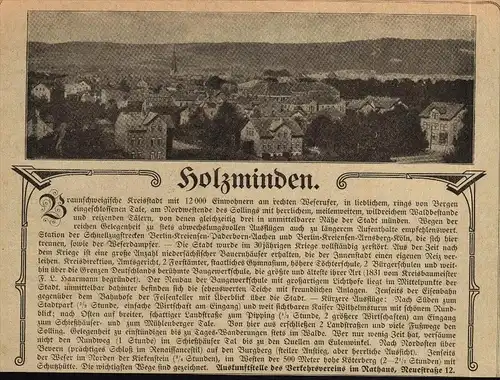 original Werbung - 1906 - Holzminden und Detmold !!!