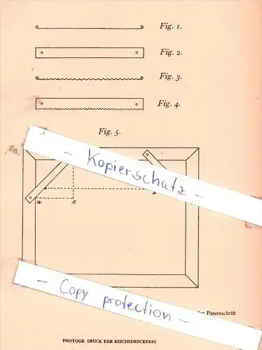 Original Patent - Jacob Bödewadt in Tondern , 1905 , Aufhängevorrichtug für Bilder , Tønder , Tonder !!!